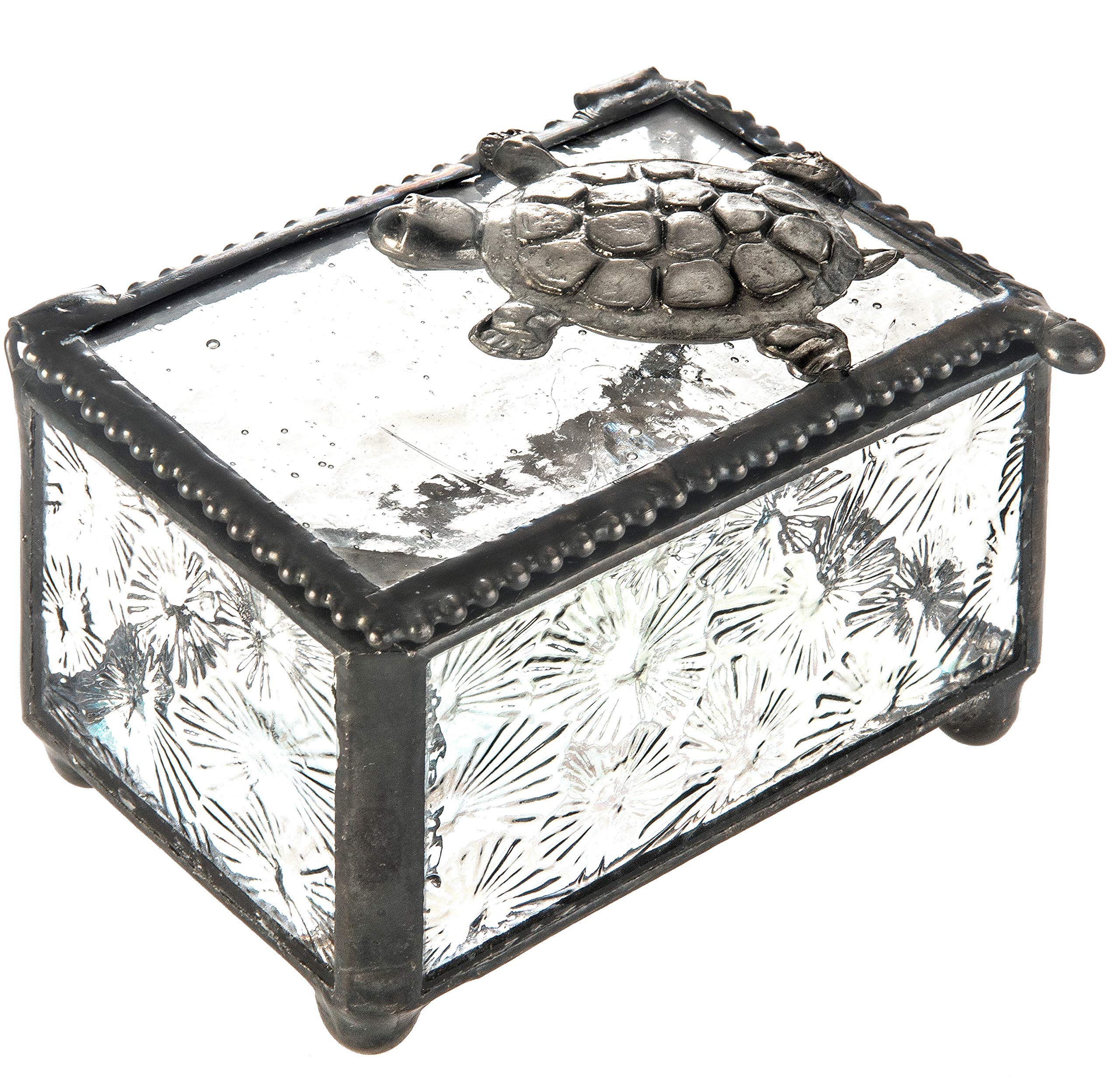 Amazon｜J Devlin Box 331 Stained Glass Jewelry Keepsake Box with